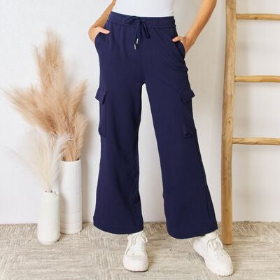 RISEN Candace Cargo Wide Leg Sweatpants (S-XL)