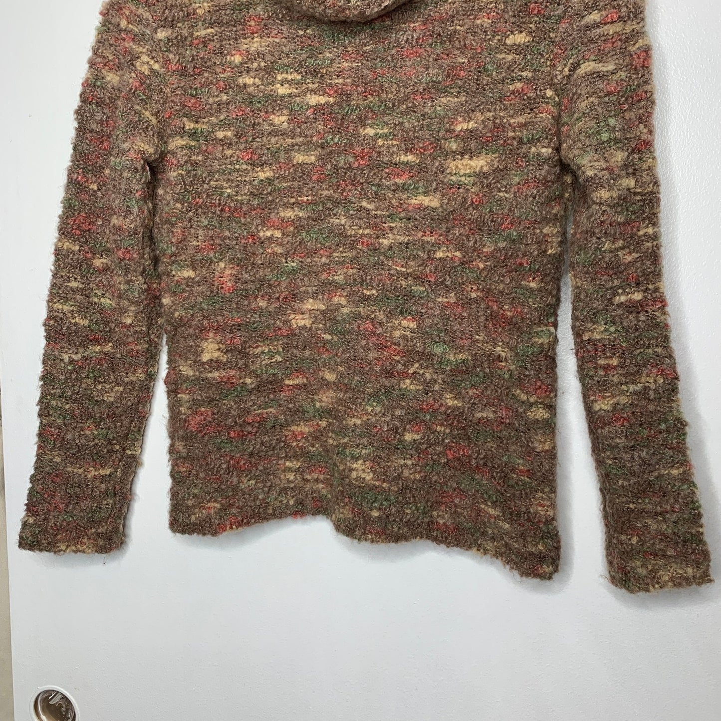 Talbots vintage chunky knit wool mohair turtleneck sweater SZ S