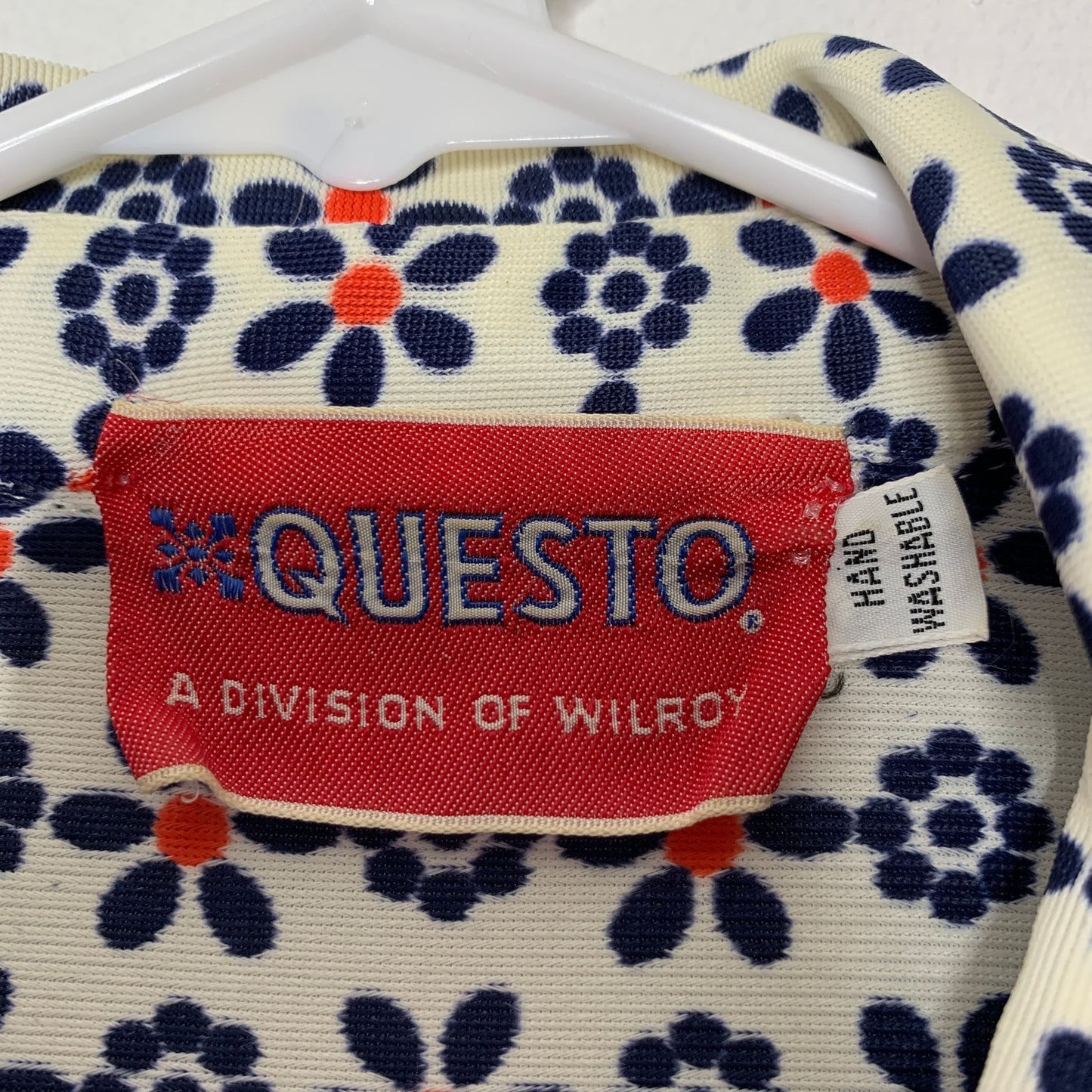 Vintage 70s Questo floral pattern puff sleeve maxi dress SZ S