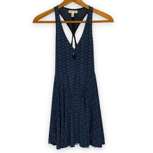 Urban Outfitters Silence + Noise abstract print cutout skater dress SZ XS