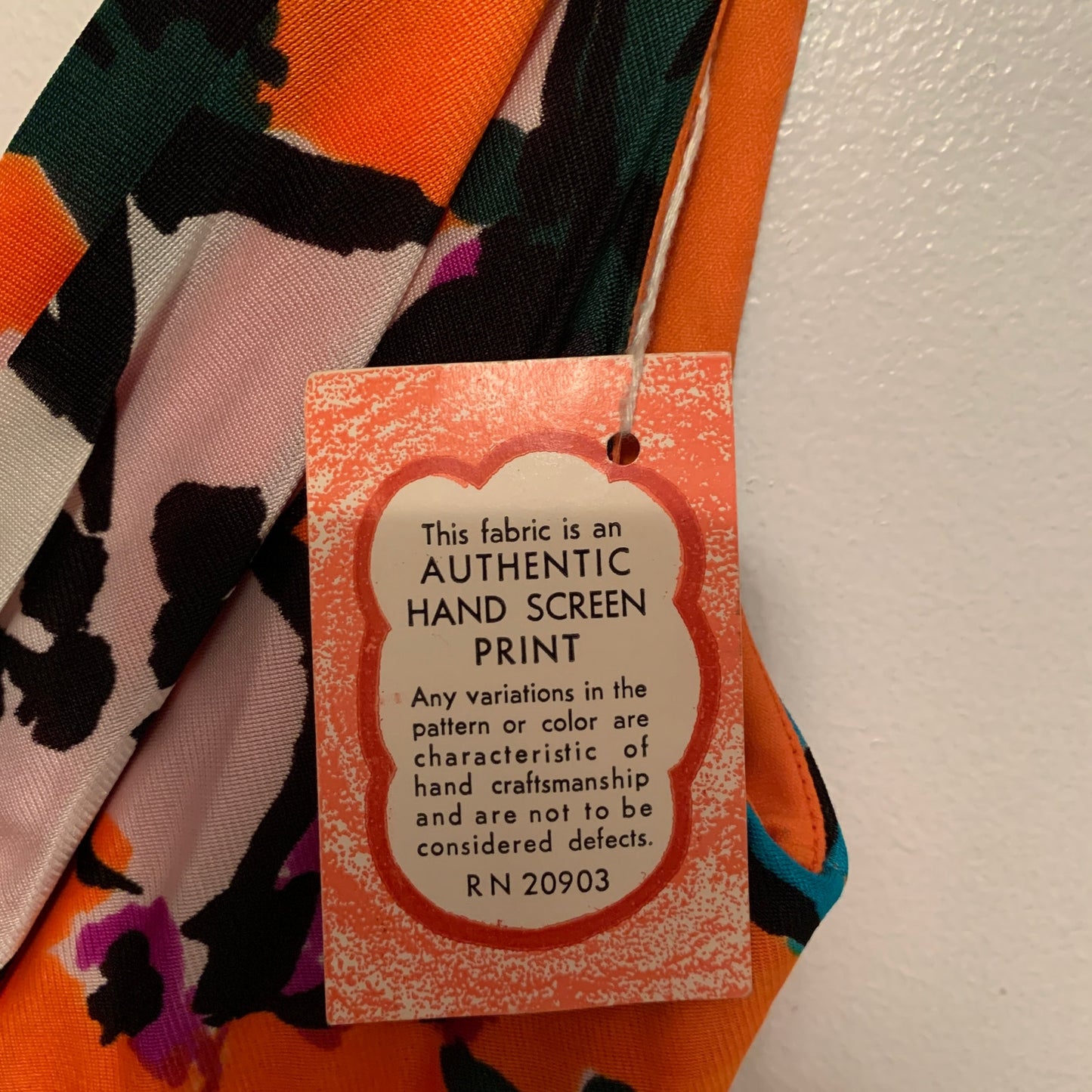 Vintage 60s Fred Perlberg hand screen printed floral maxi dress SZ S