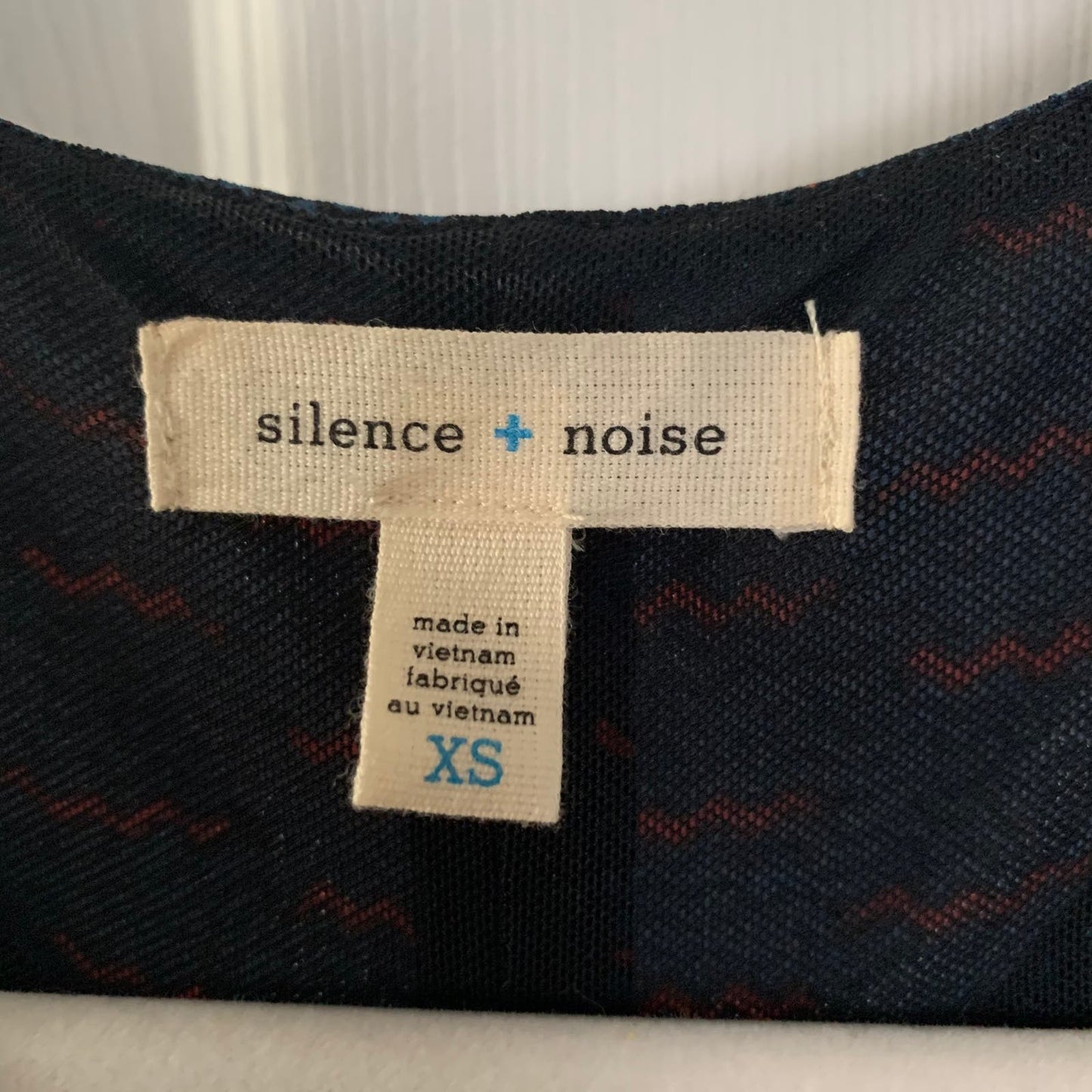 Urban Outfitters Silence + Noise abstract print cutout skater dress SZ XS