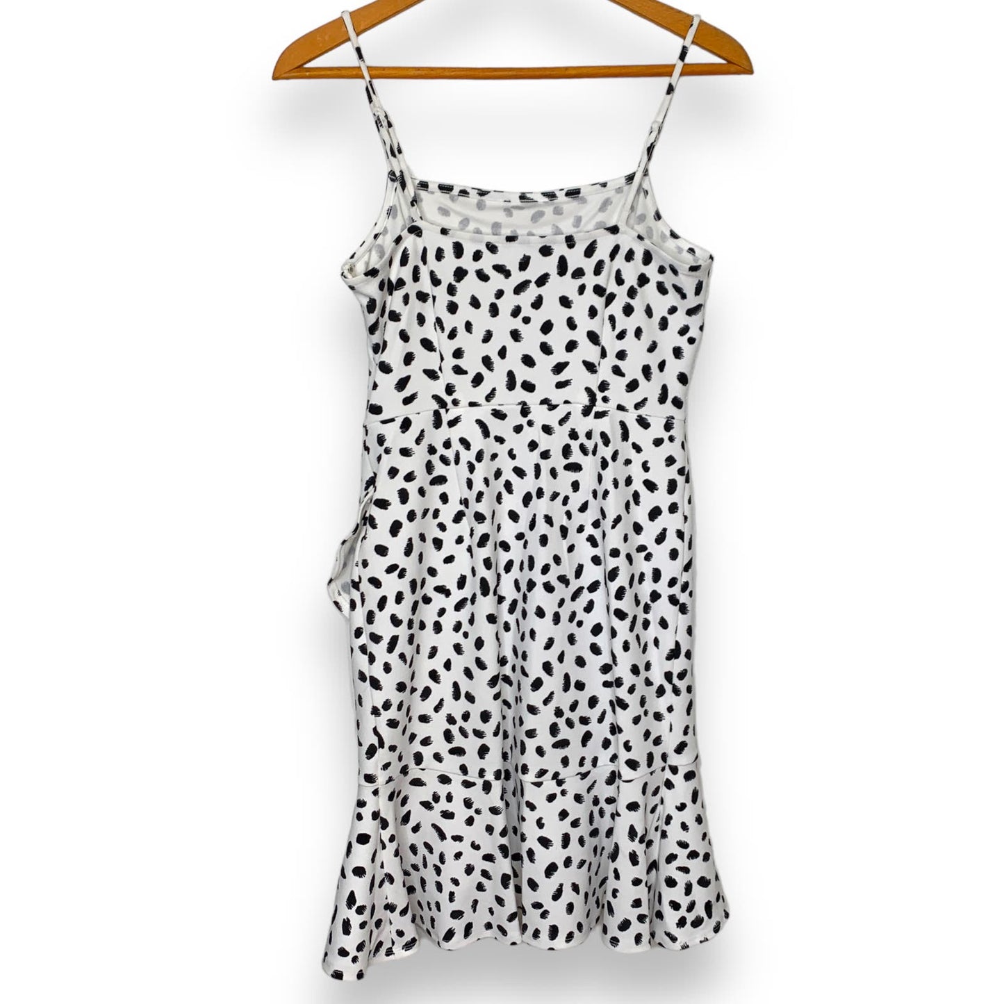 Bar III Camila dalmatian print ruffled mini dress SZ S