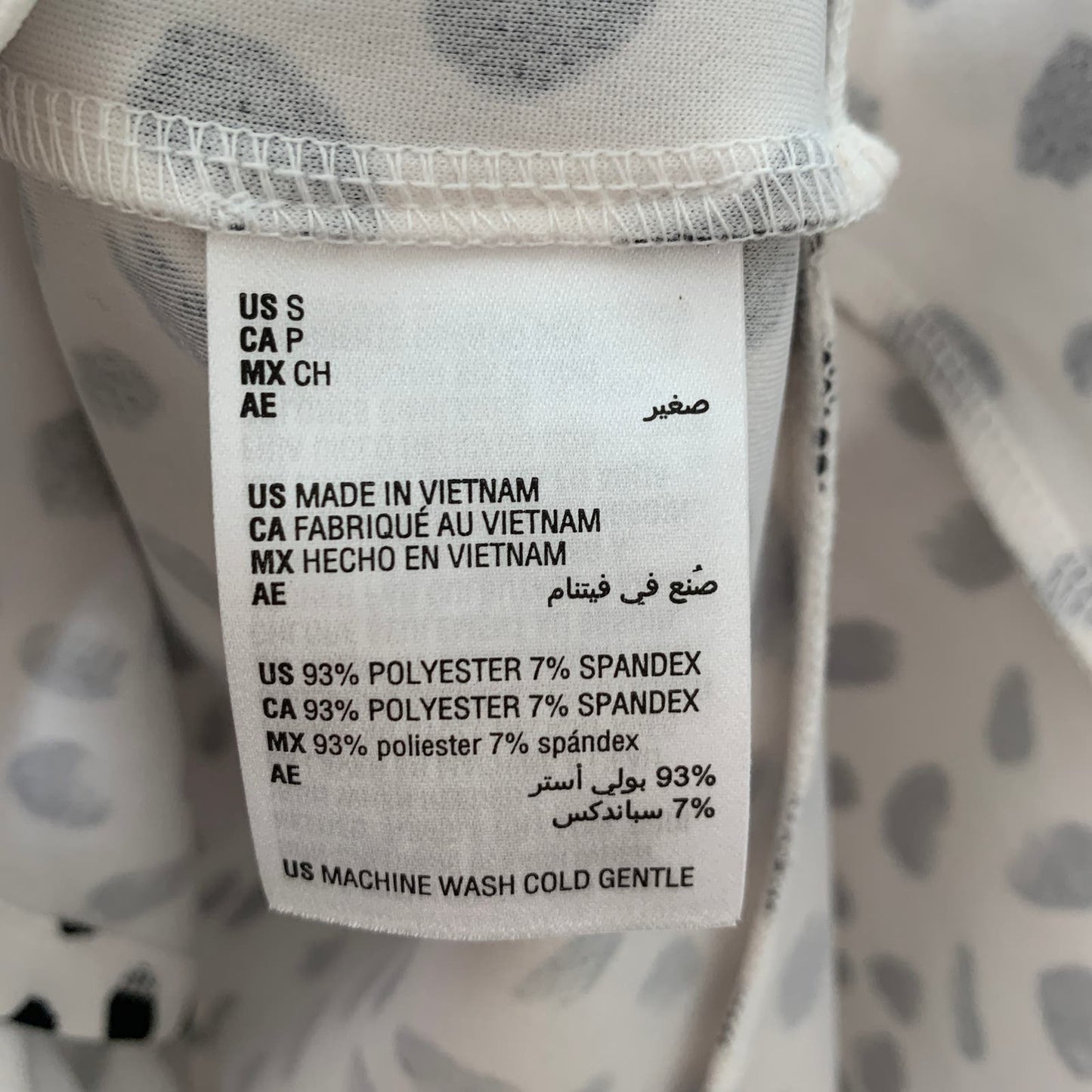 Bar III Camila dalmatian print ruffled mini dress SZ S