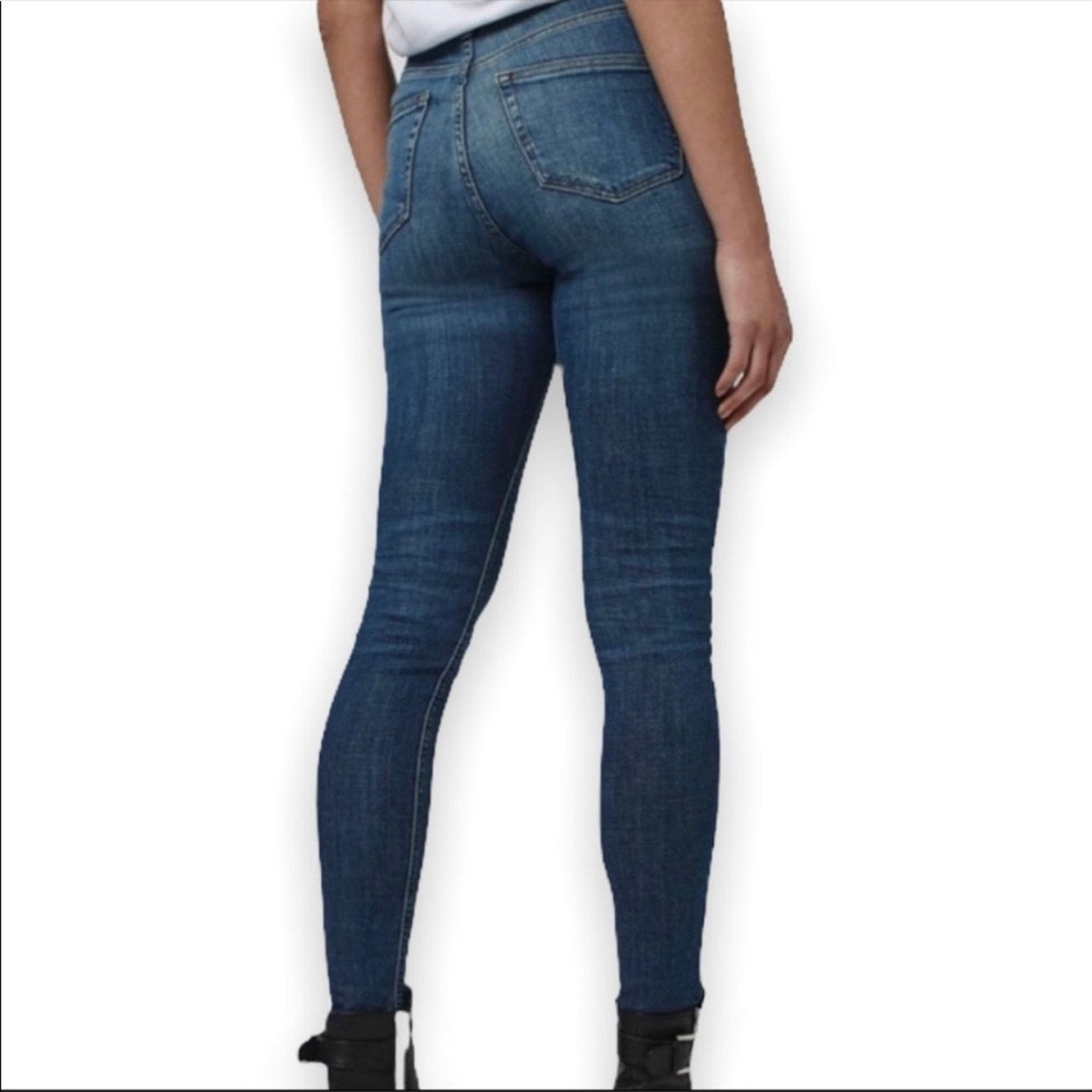 Topshop Moto Cain high rise ankle skinny jeans SZ 28