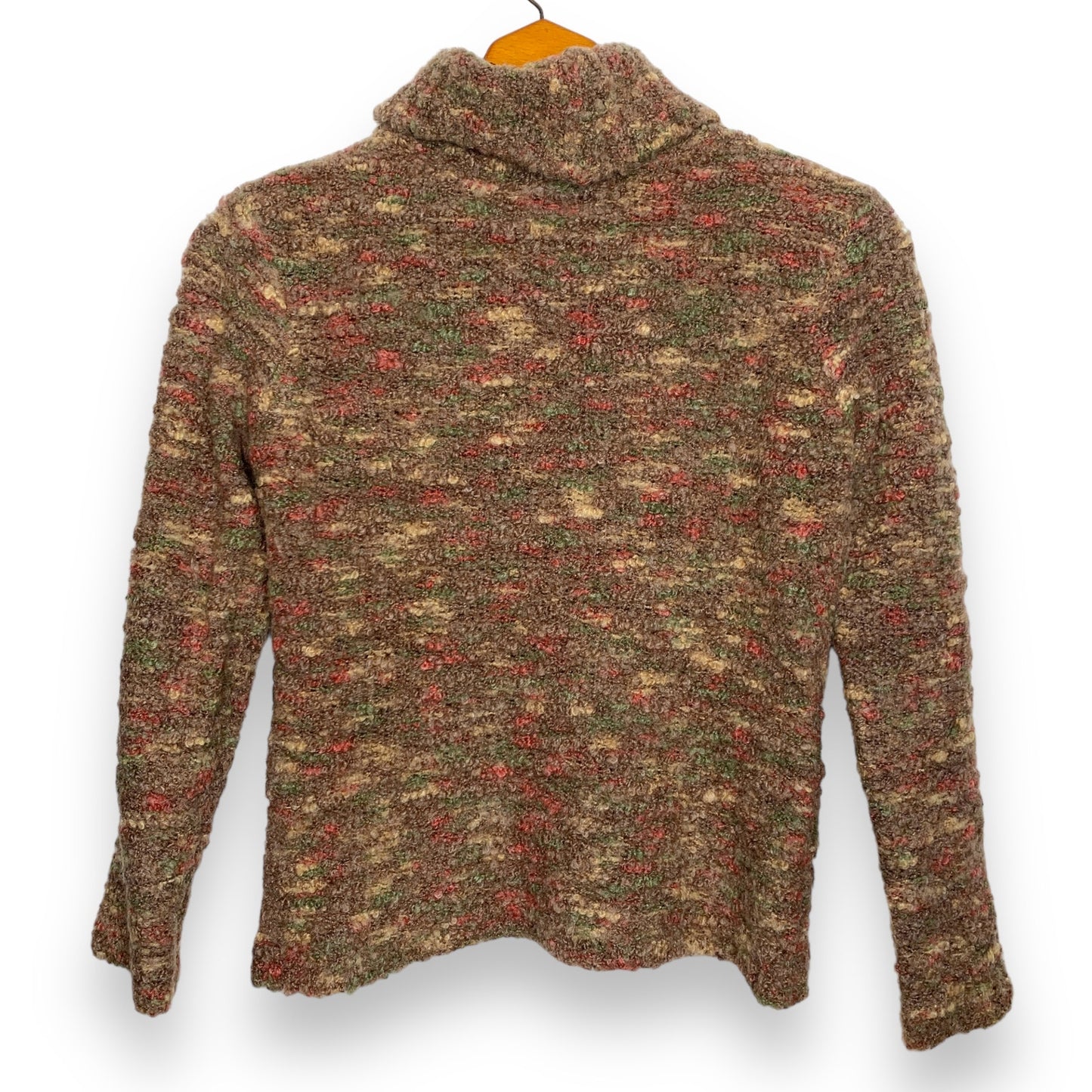 Talbots vintage chunky knit wool mohair turtleneck sweater SZ S