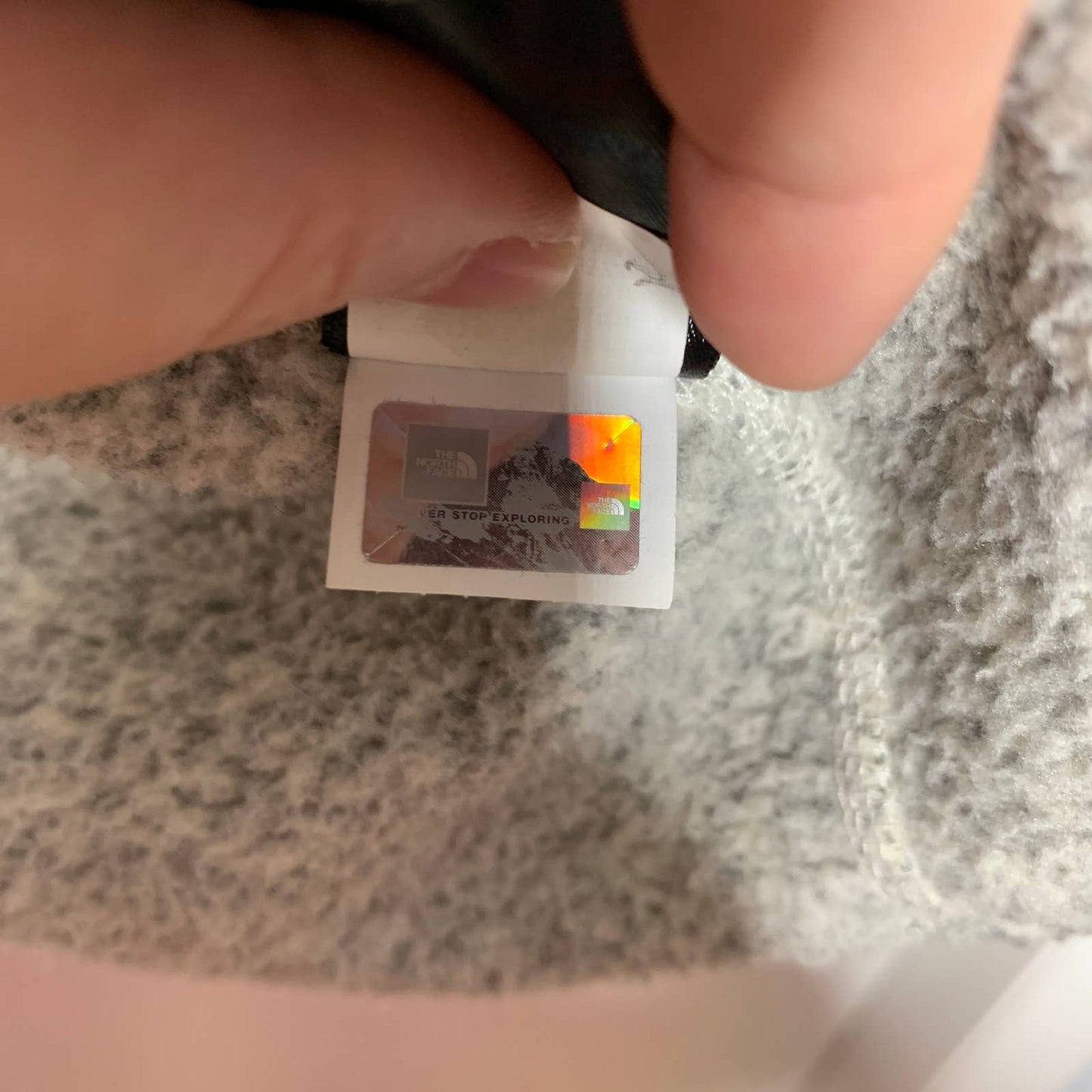 The North Face Crescent full zip sweater fleece jacket SZ S