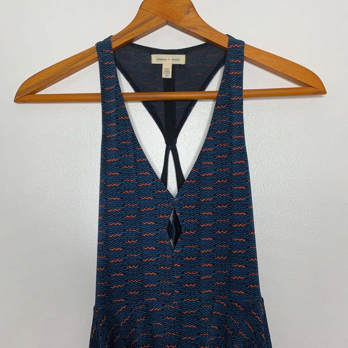 Urban Outfitters Silence + Noise abstract print cutout skater dress SZ XS