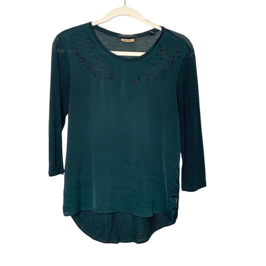 Scotch & Soda Maison Scotch Boudoir embroidered top SZ 1 / Small