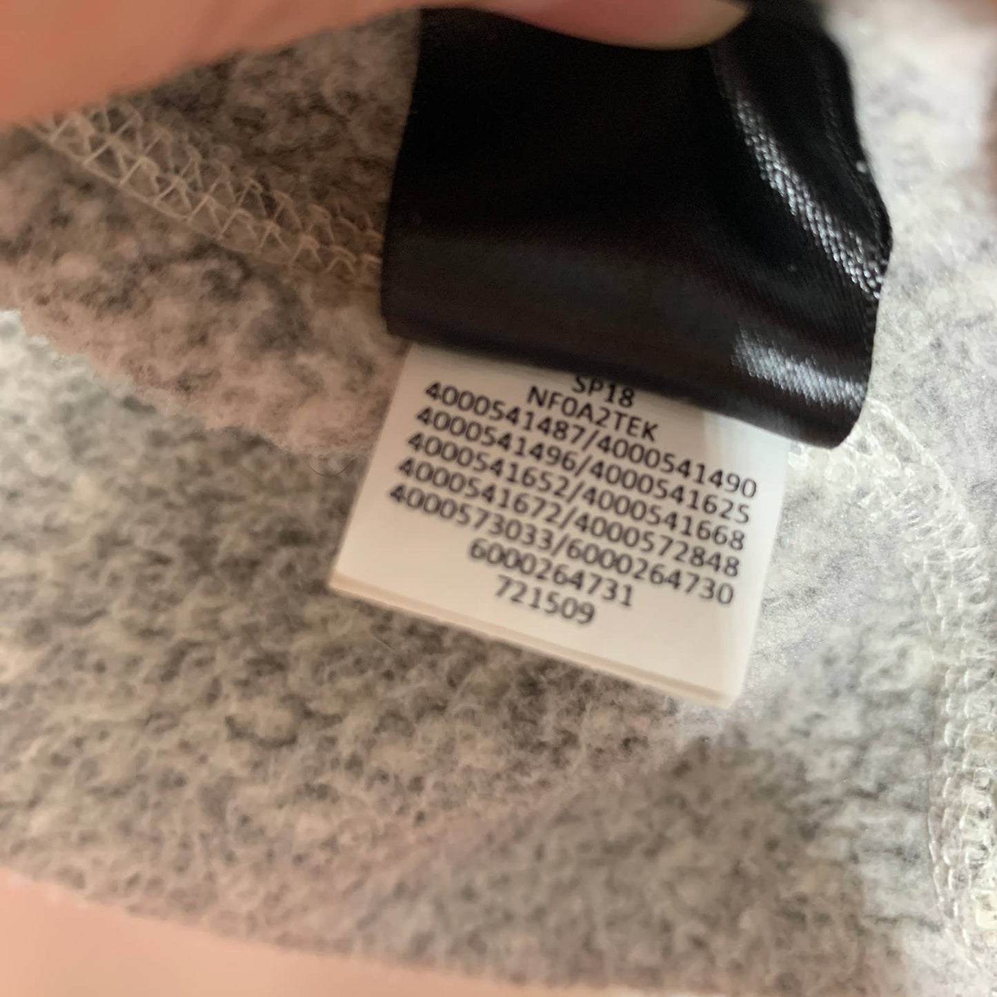 The North Face Crescent full zip sweater fleece jacket SZ S