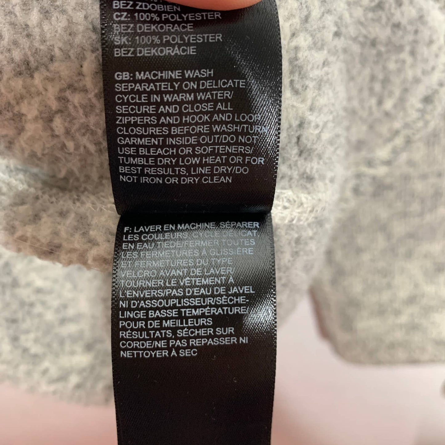 The North Face Crescent full zip sweater fleece jacket SZ S