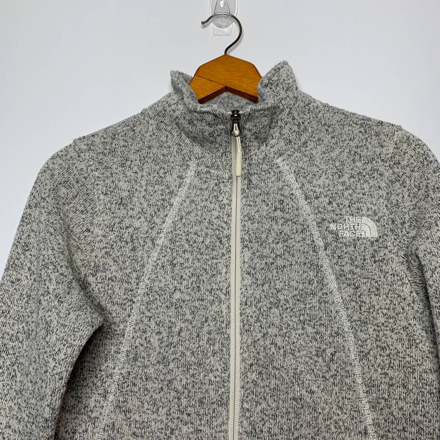 The North Face Crescent full zip sweater fleece jacket SZ S