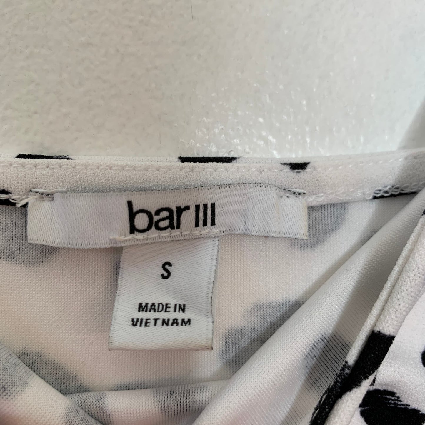 Bar III Camila dalmatian print ruffled mini dress SZ S