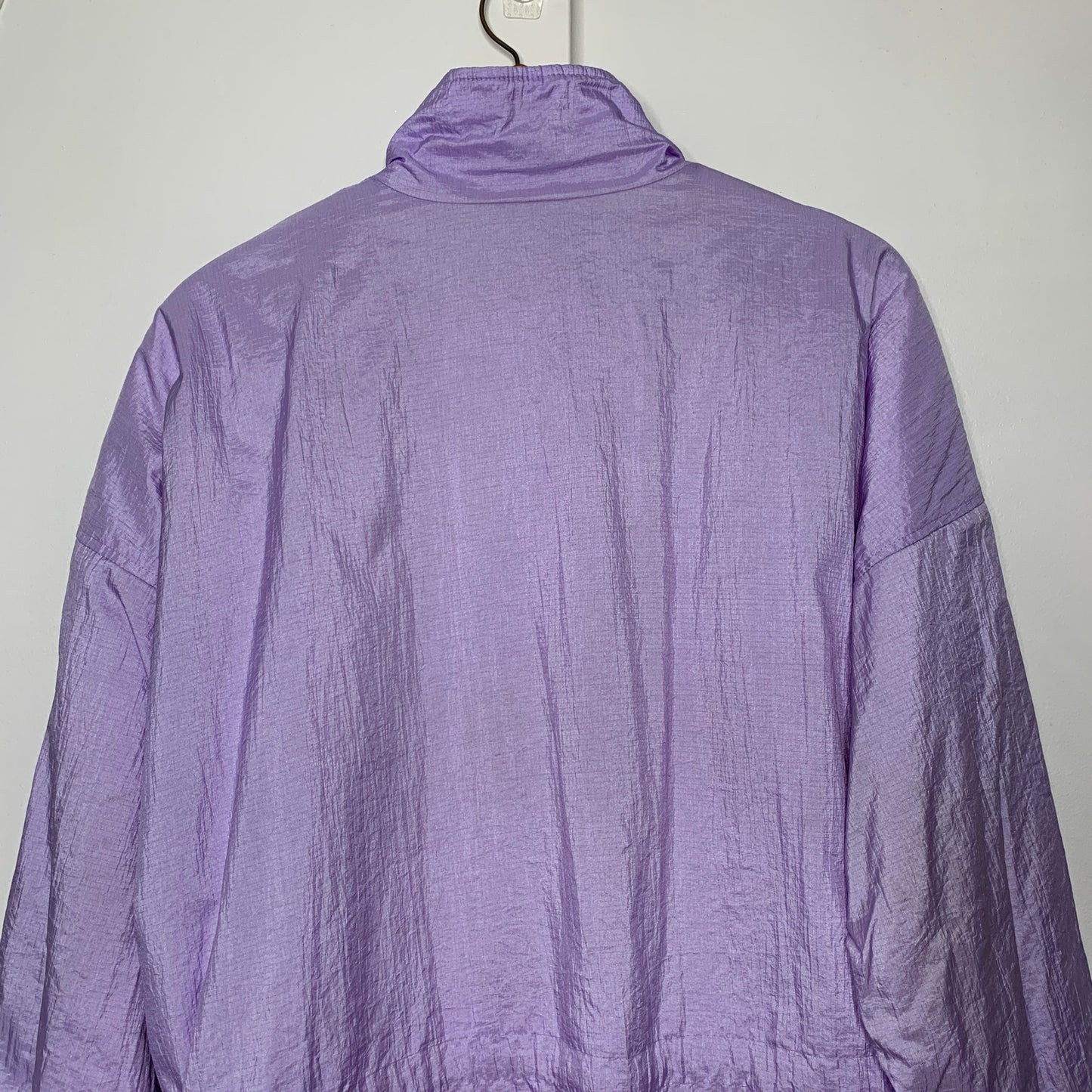 Vintage 80s Northwest Passage women's purple white windbreaker jacket SZ L