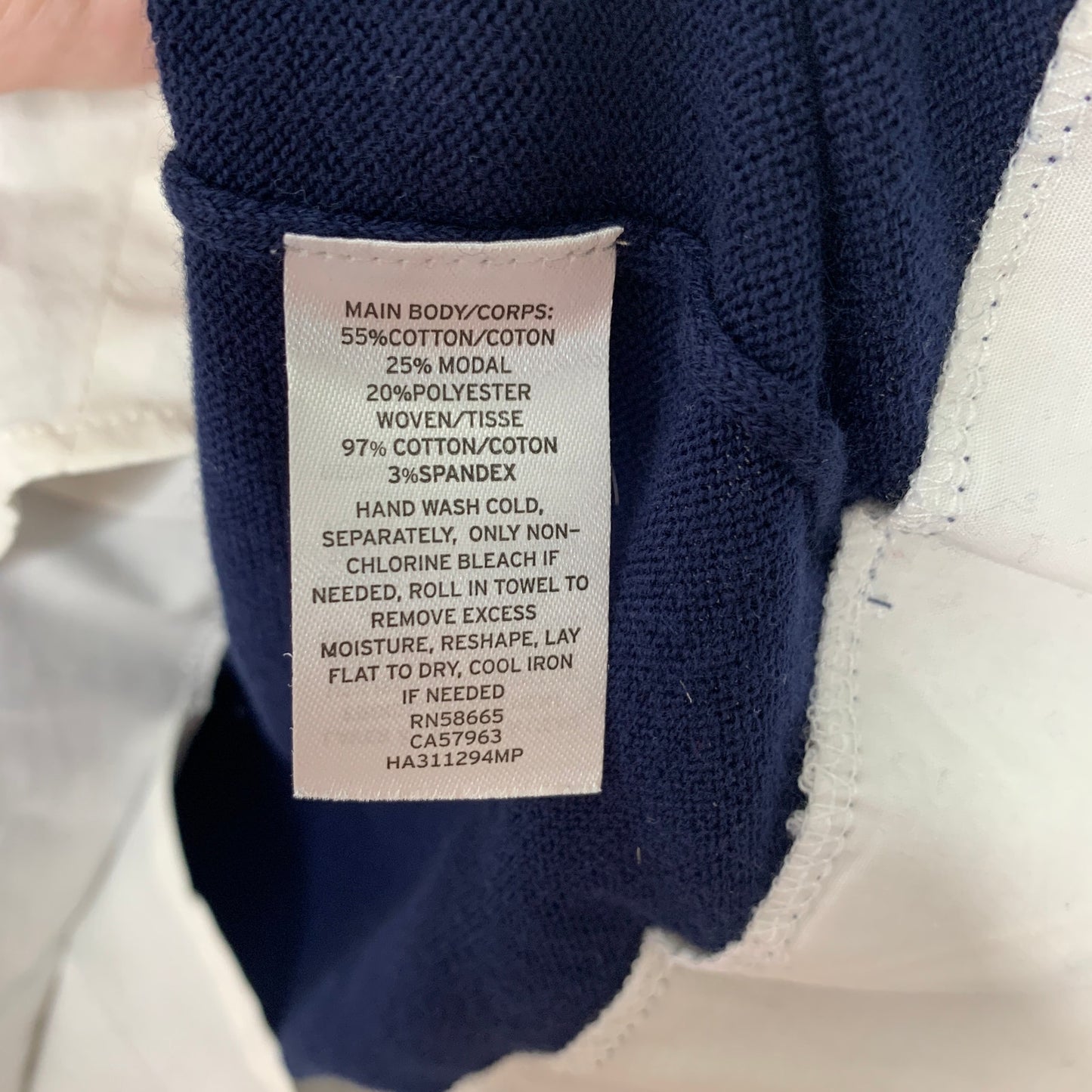 Halogen navy blue layered sweater top SZ XS