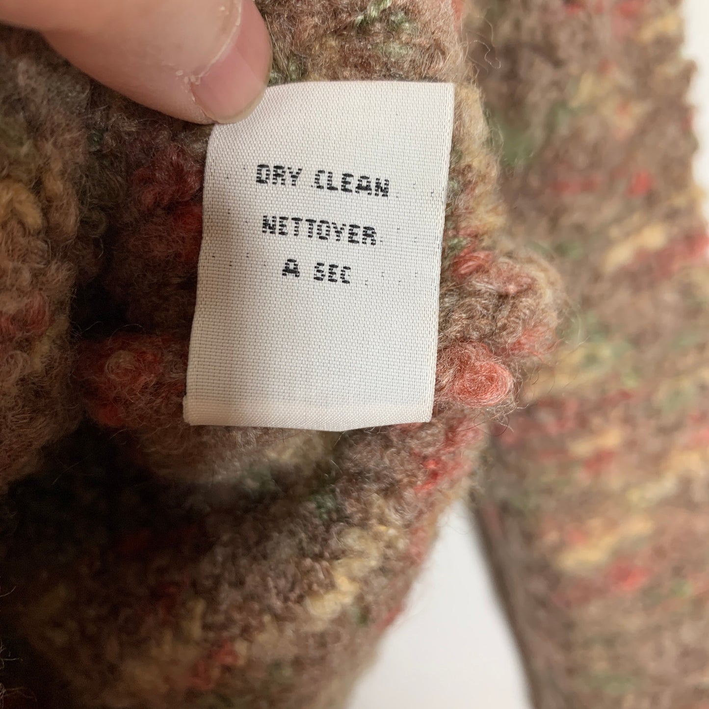 Talbots vintage chunky knit wool mohair turtleneck sweater SZ S