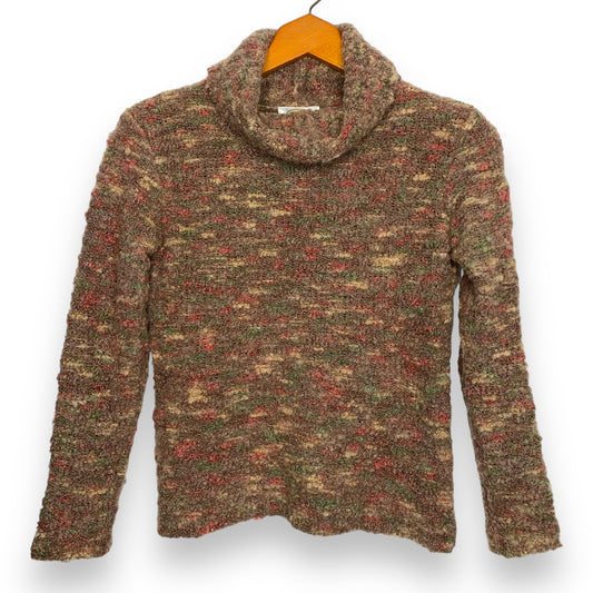 Talbots vintage chunky knit wool mohair turtleneck sweater SZ S