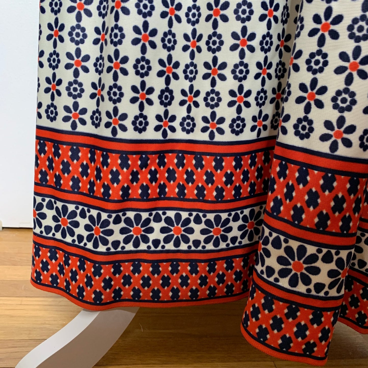 Vintage 70s Questo floral pattern puff sleeve maxi dress SZ S