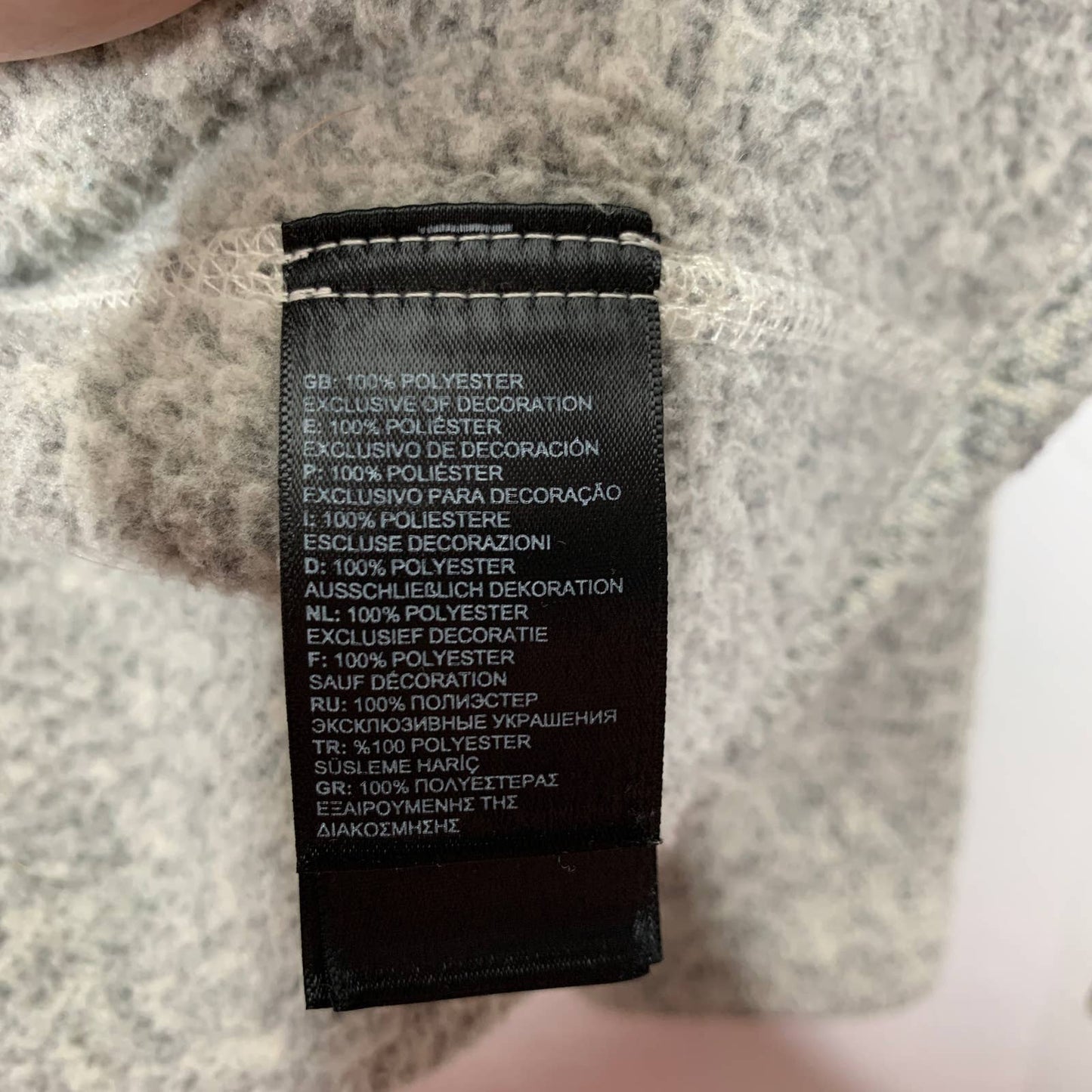 The North Face Crescent full zip sweater fleece jacket SZ S