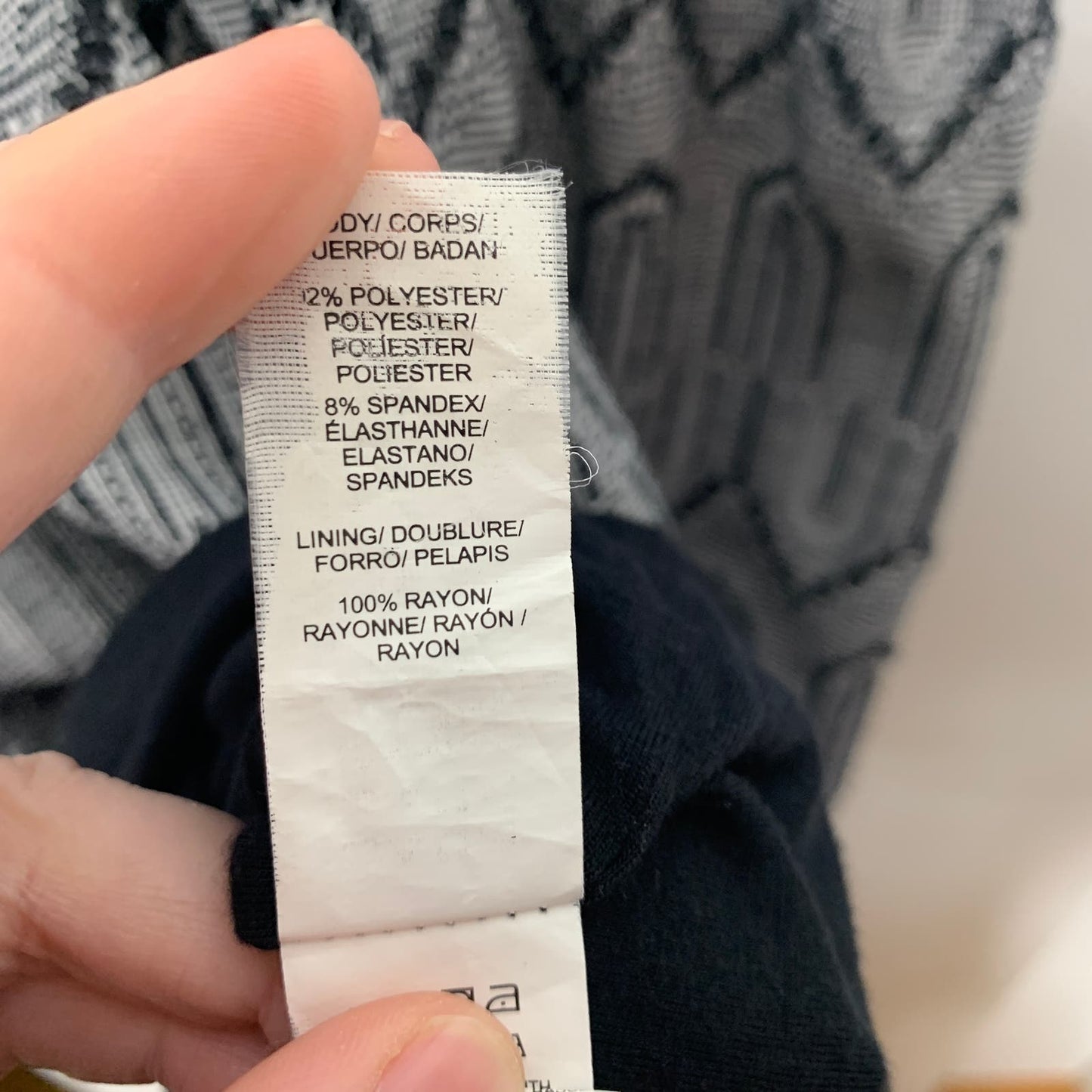 Lucky Brand geometric print embroidered cocktail dress SZ S