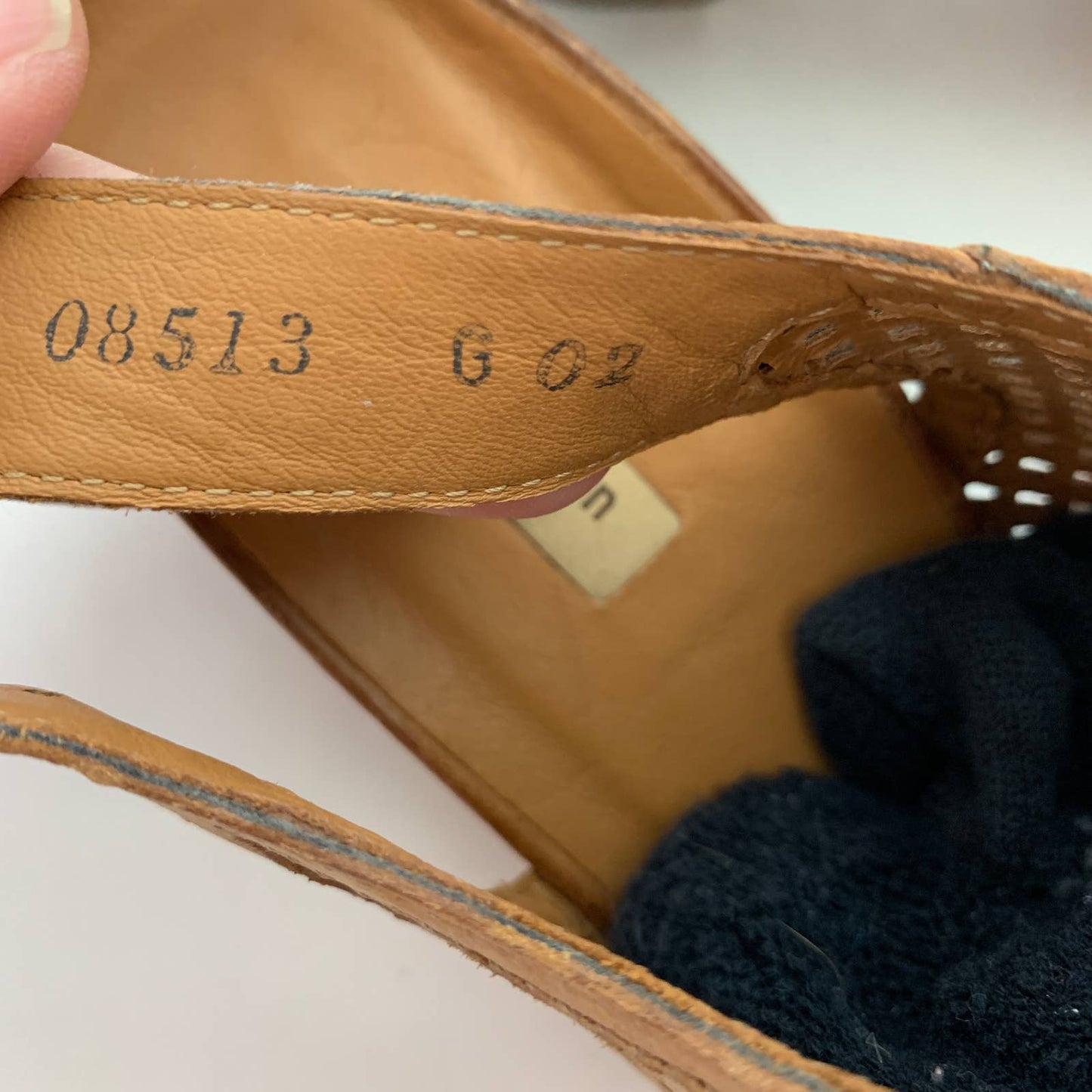 Paul Green Lois perforated leather slingback sandal SZ 6.5