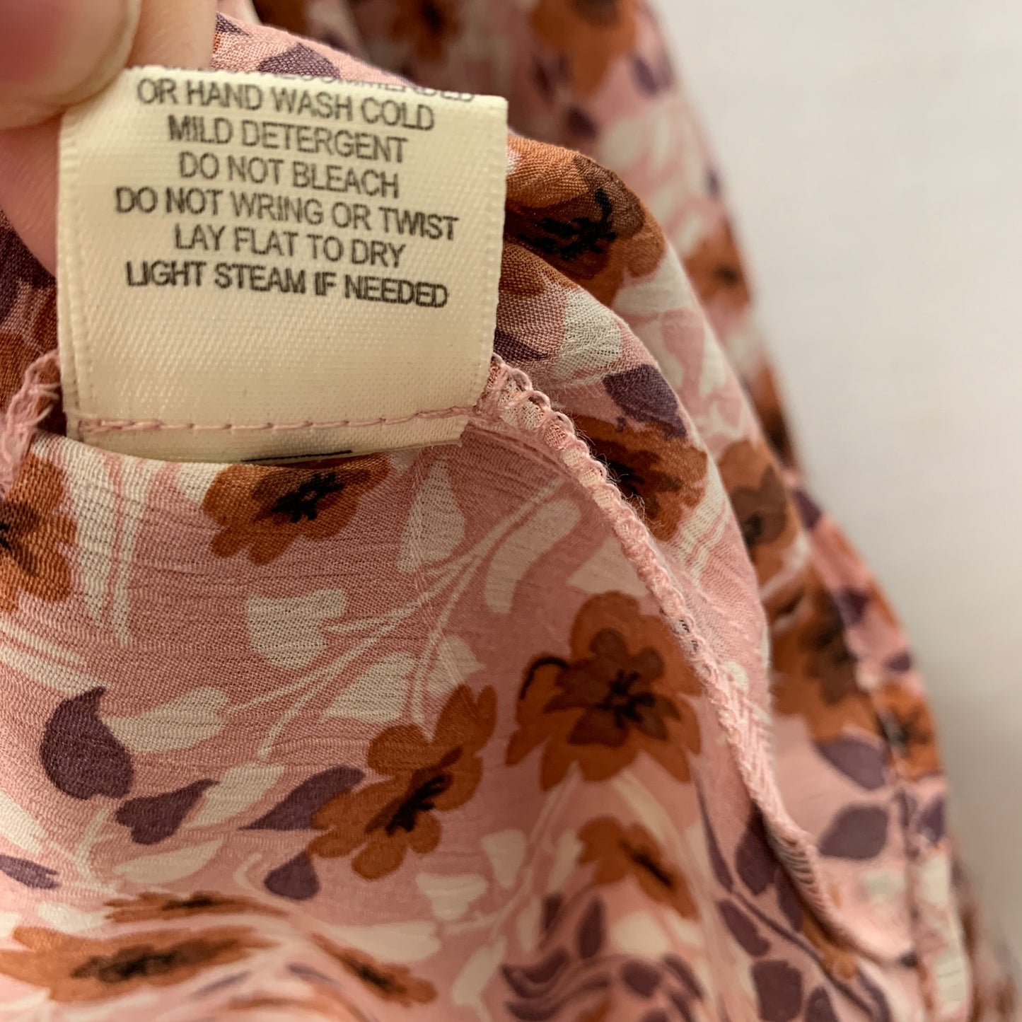 Lovestitch floral print flared bell sleeve peasant top SZ S