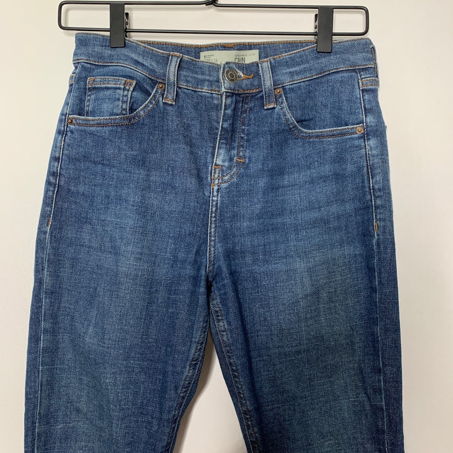 Topshop Moto Cain high rise ankle skinny jeans SZ 28