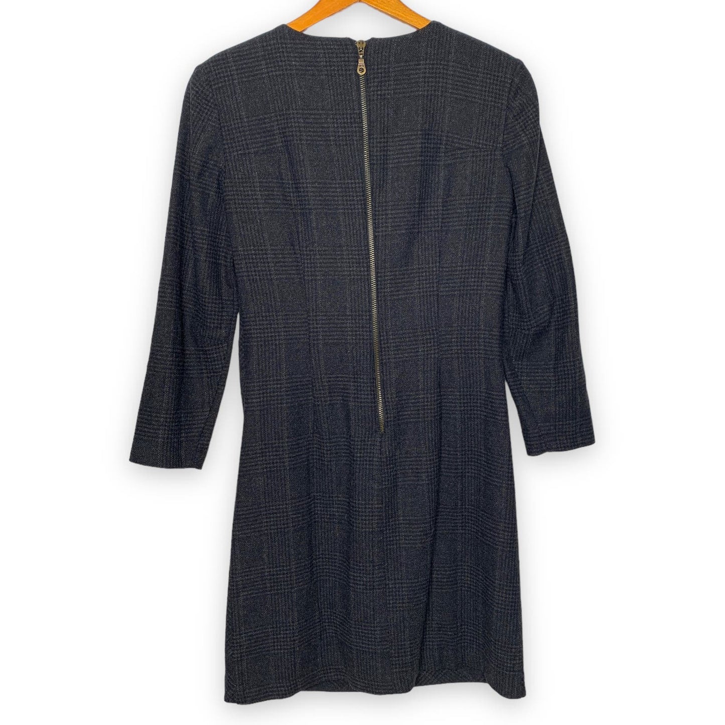 See by Chloe sawtooth plaid wool sheath dress SZ 6