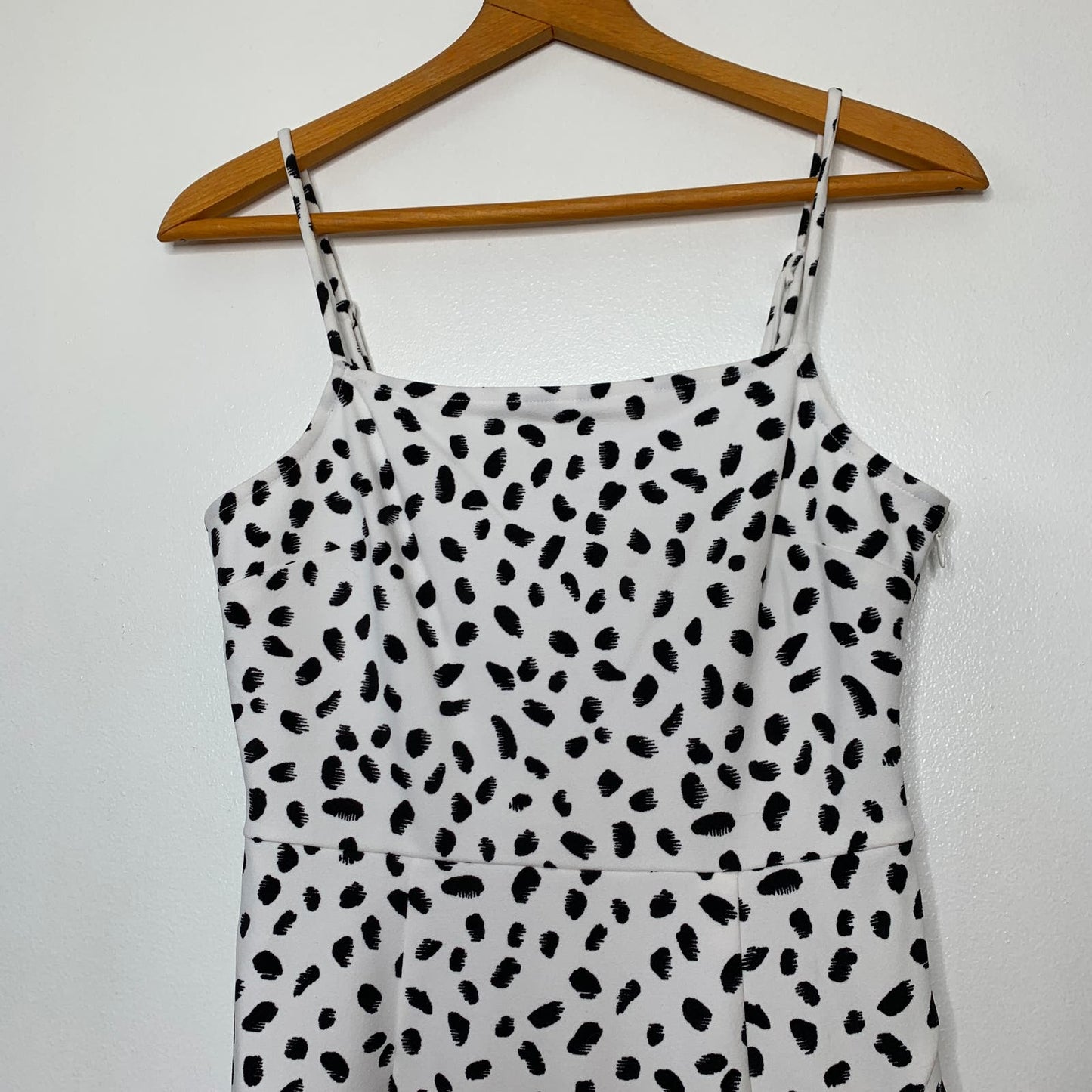 Bar III Camila dalmatian print ruffled mini dress SZ S