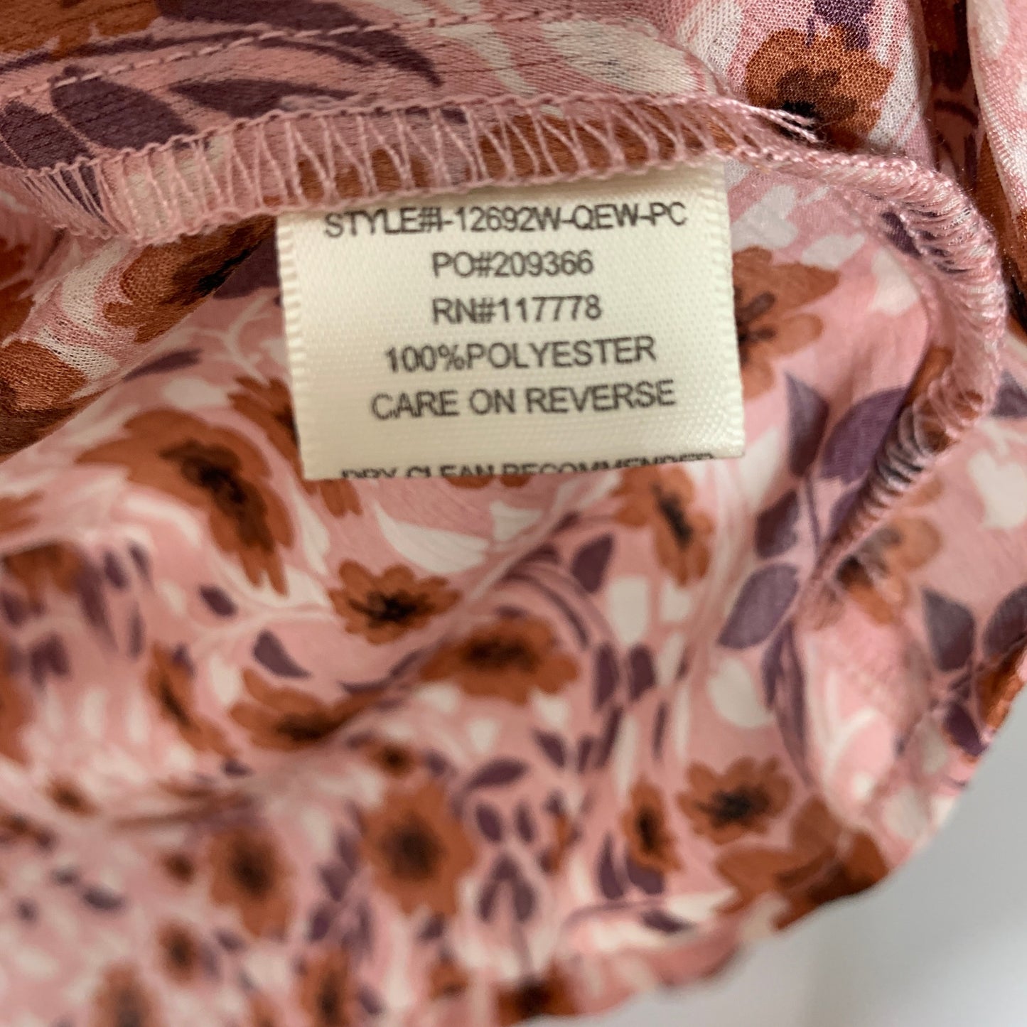 Lovestitch floral print flared bell sleeve peasant top SZ S