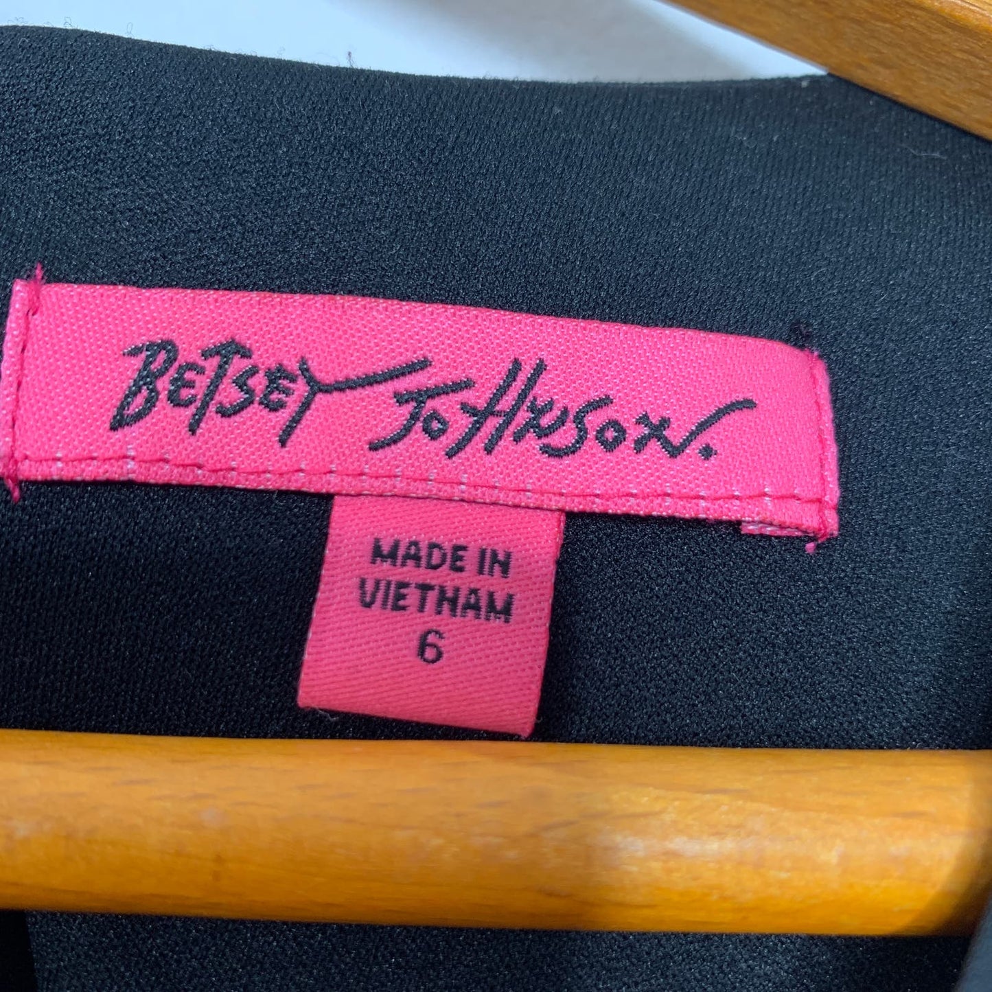 Betsey Johnson Bambi black floral print flare sleeve ruffle dress SZ 6