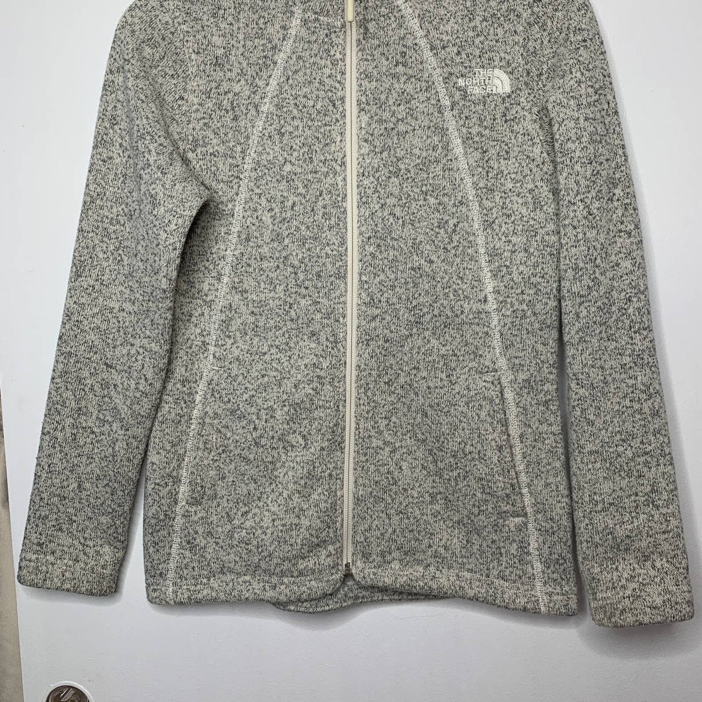 The North Face Crescent full zip sweater fleece jacket SZ S