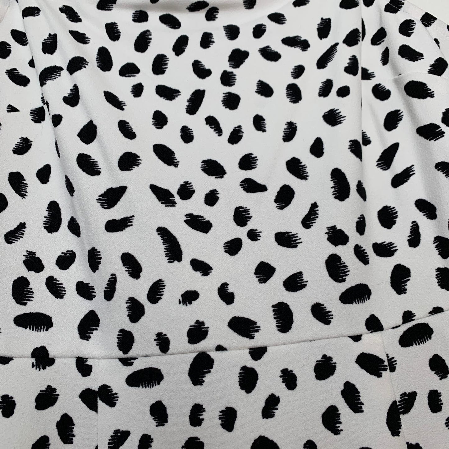 Bar III Camila dalmatian print ruffled mini dress SZ S