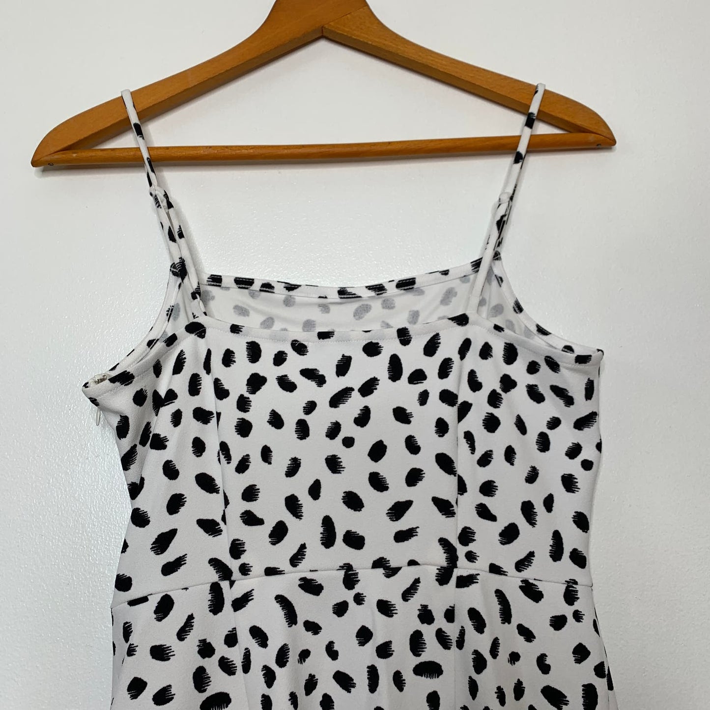 Bar III Camila dalmatian print ruffled mini dress SZ S