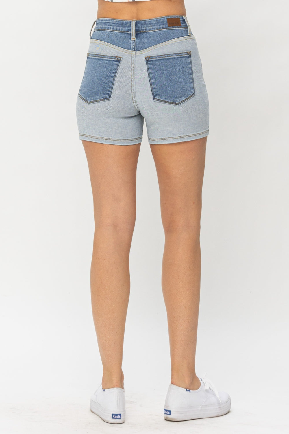 Judy Blue Beach Daze Color Block Denim Shorts (S-3X)