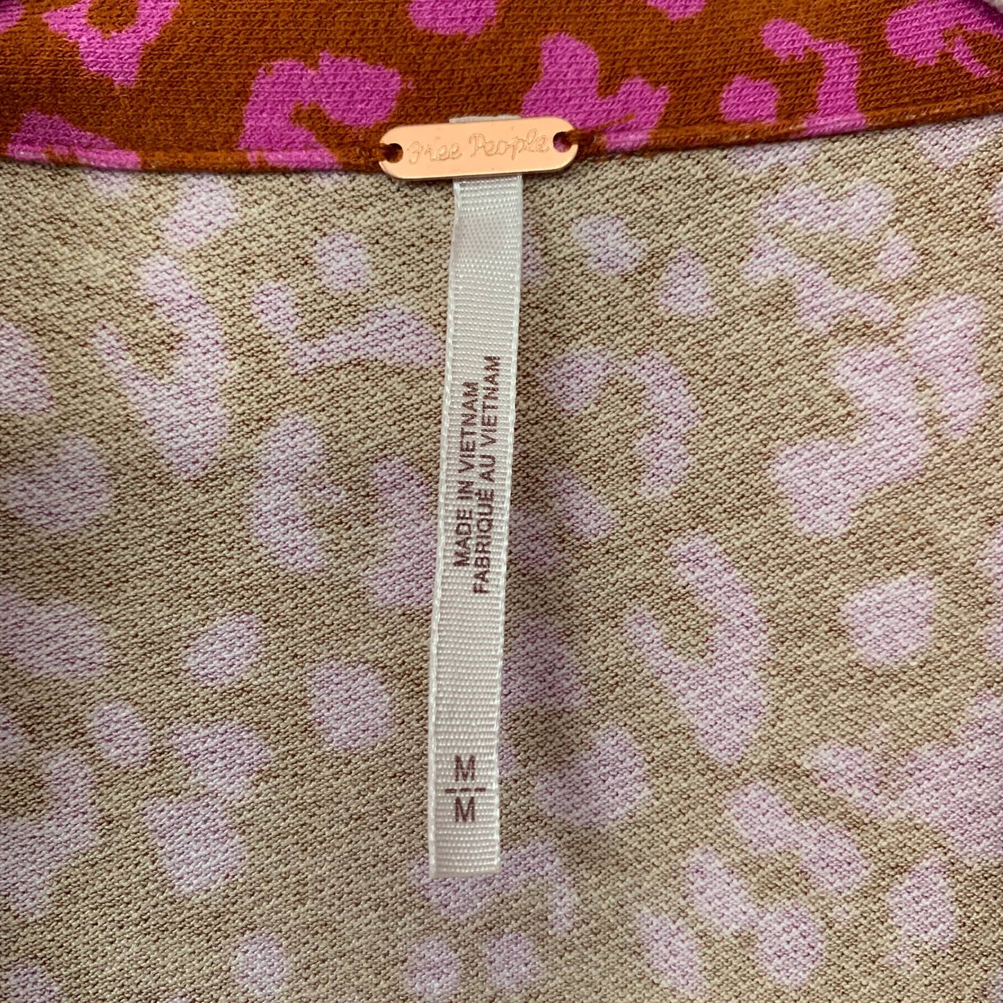 Free People Marsaille leopard print cut out mini dress SZ M