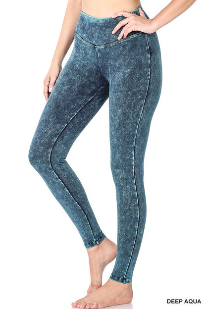 Mineral Wash Yoga Leggings (S-XL)