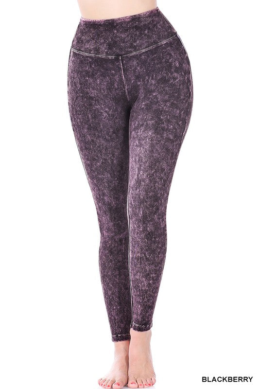 Mineral Wash Yoga Leggings (S-XL)