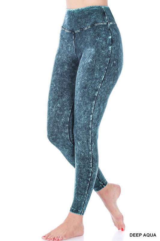 Mineral Wash Yoga Leggings (S-XL)