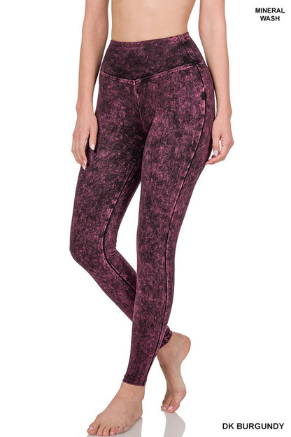 Mineral Wash Yoga Leggings (S-XL)