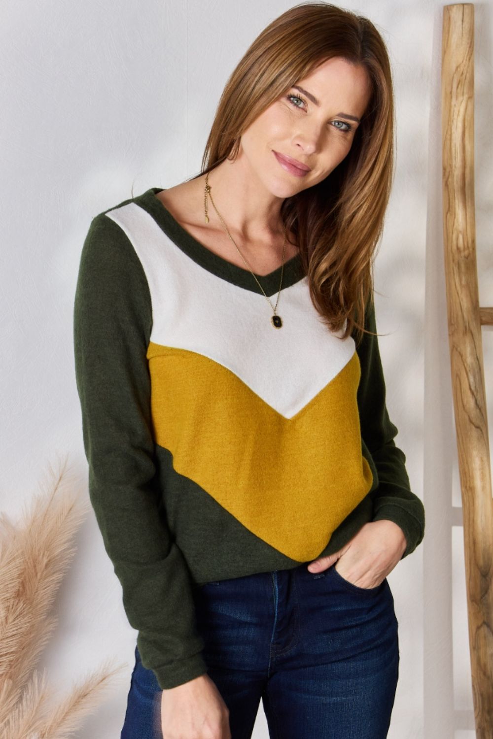 Moment Was Lost Color Block Sweater (S-3X)
