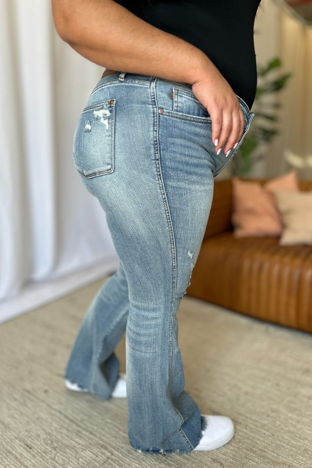 Push 2 Start Tummy Control Flare Jeans (0-24W)