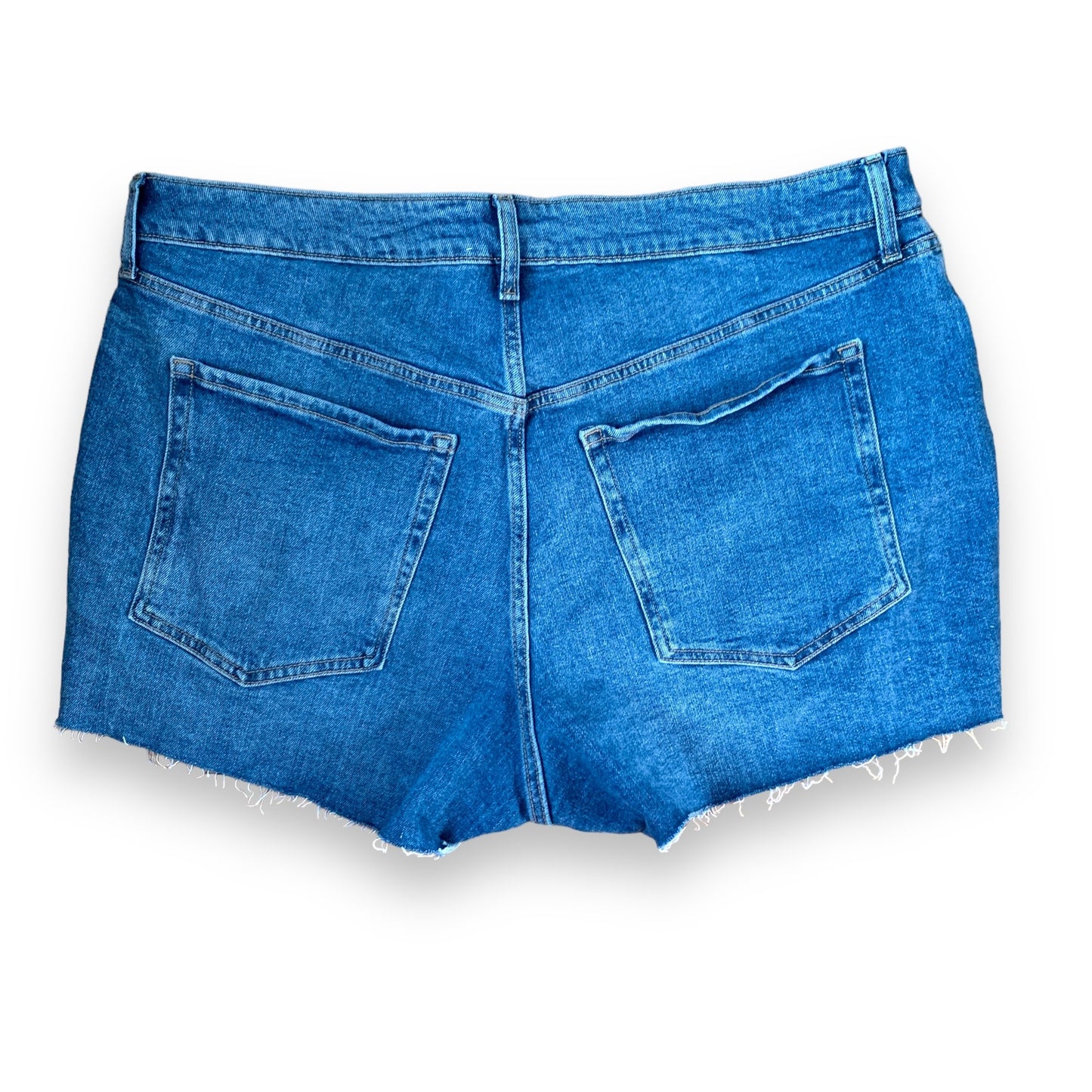 Old Navy OG Straight raw hem denim jean shorts SZ 20