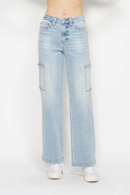 Forever Young Straight Leg Cargo Jeans (0-24W)