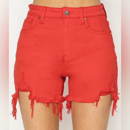 Firestarter Distressed Denim Shorts (S-XL)