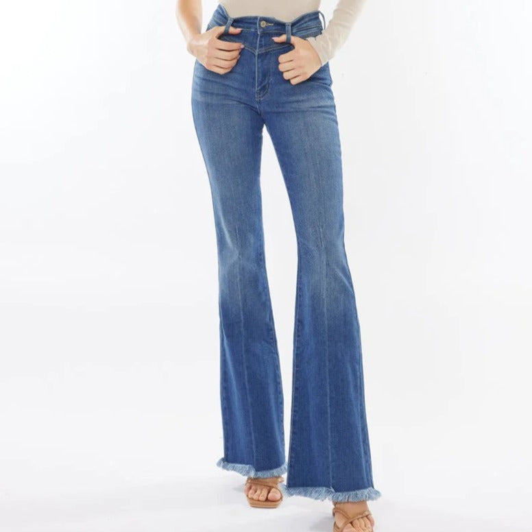 Ashton High Waisted Flare Jeans (1-15)