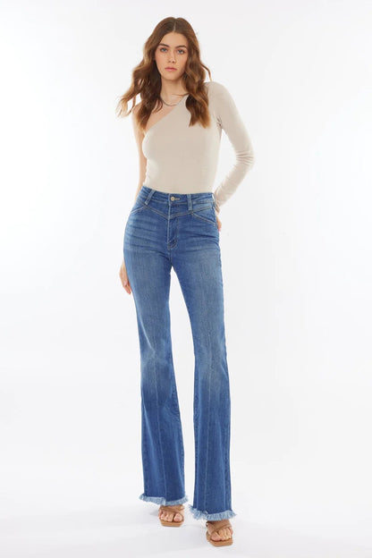 Ashton High Waisted Flare Jeans (1-15)