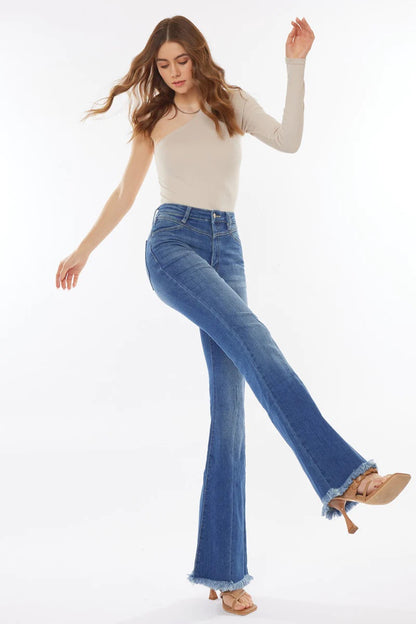 Ashton High Waisted Flare Jeans (1-15)