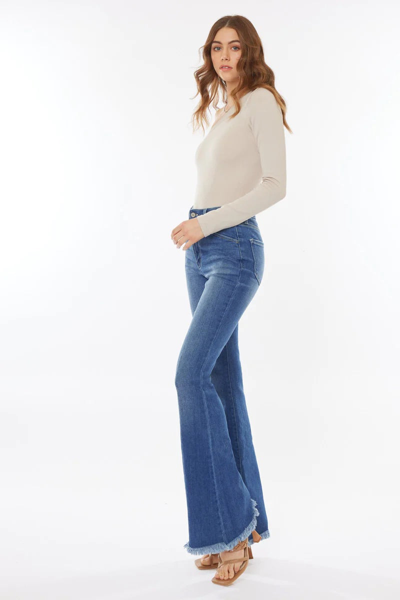 Ashton High Waisted Flare Jeans (1-15)