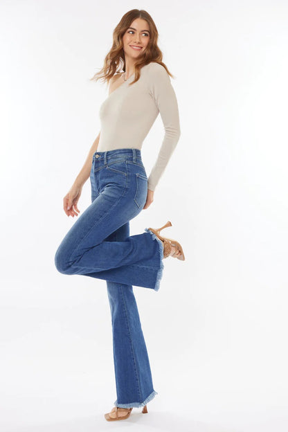 Ashton High Waisted Flare Jeans (1-15)